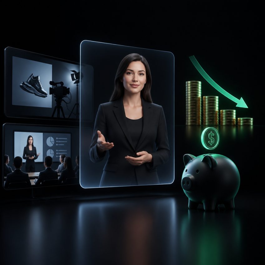 Cuánto ahorra una empresa usando presentadores virtuales con IA para sus anuncios y capacitaciones