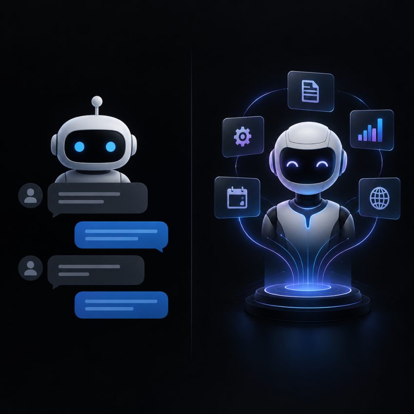 Diferencias entre un chatbot tradicional y un agente de IA generativa